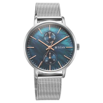 Titan Workwear Slimline Mother Of Pearl Dial Stainless Steel Strap Watch for Women