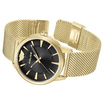 Police Golden Dial Quartz Analog Watch for Men