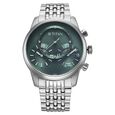 Titan Micromotors Analog with Independent Hour, Minute and 2nd Sub-Dial Green Dial Stainless Steel Strap Watch for Men - image number 1