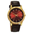 Titan Karishma Festive Analog with Mahogany Brown Dial Brown Leather Strap Watch for Men - image number 2
