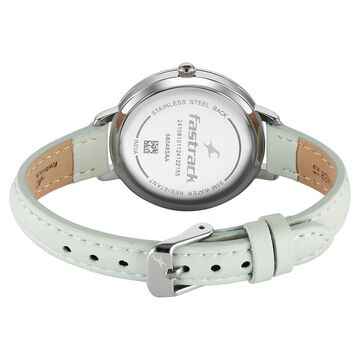 Fastrack Stunners X Quartz Analog Green Dial Leather Strap Watch For Girls