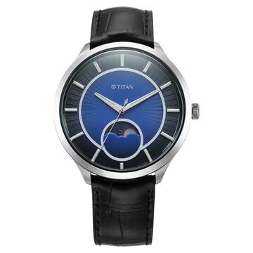 Titan Caelum Sun Moon Sub-Dial in Cobalt Blue - Stellar Edition