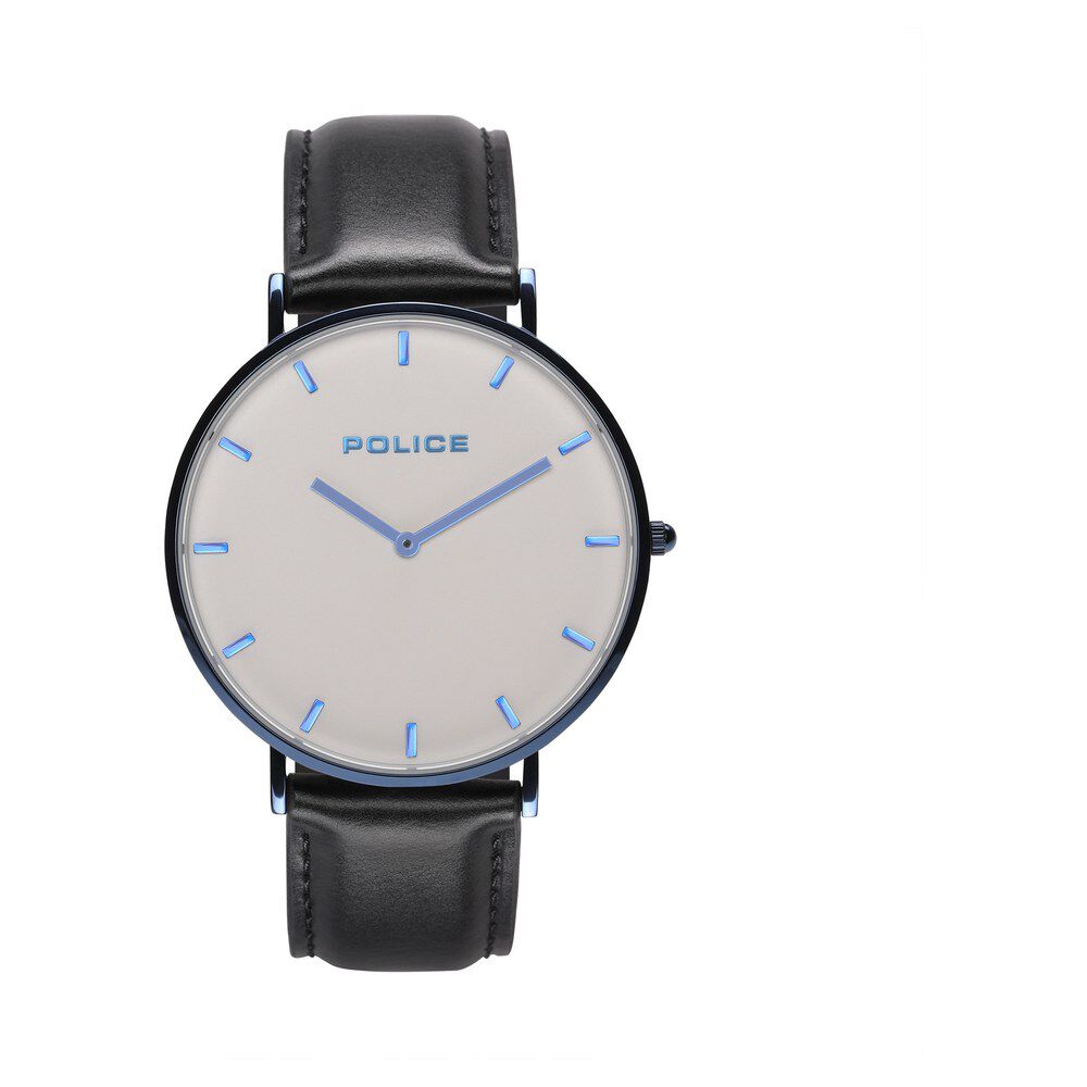 Police white dial watch top