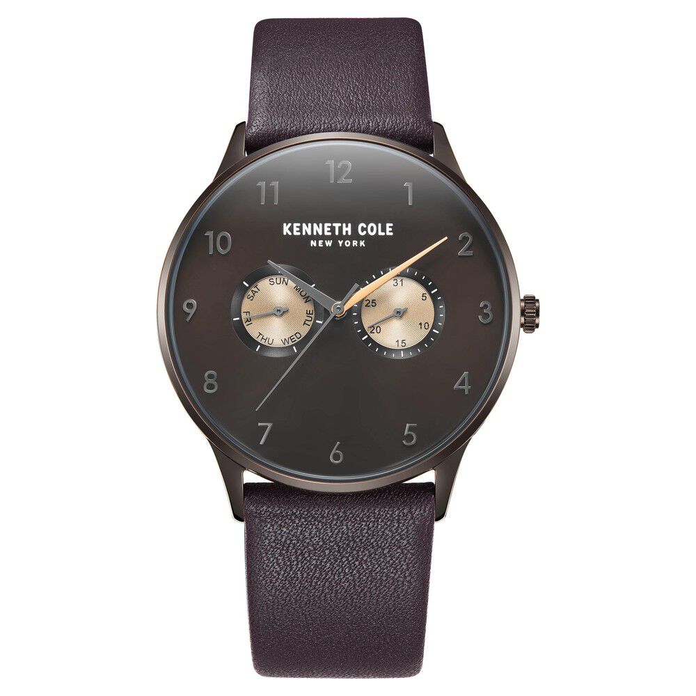 Buy Online Kenneth Cole Multifunction Brown Dial Watch for Men nekcwgf2221302mn Titan