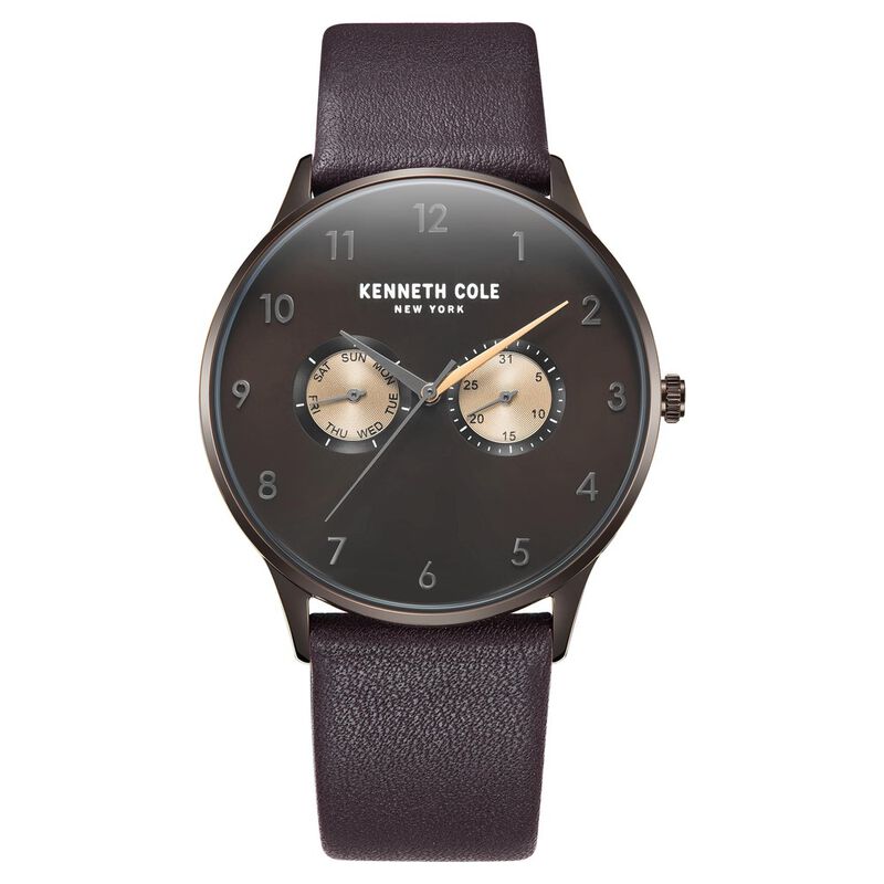 Kenneth Cole Multifunction Brown Dial Watch for Men - image number 0