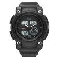 Fastrack StreetStyle Quartz Analog Digital Black Dial Translucent Green Polyether Strap Watch For Guys