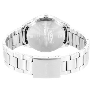 Sonata Force Quartz Analog Silver Dial Stainless Steel Strap Watch for Men