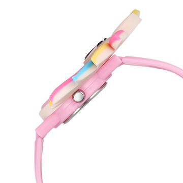 Zoop Friends From Nature Quartz Analog Pink Dial Pink Polyurethane Strap Watch For Kids