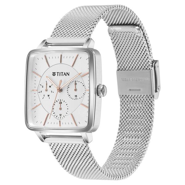 Titan Avant Garde Silver Dial Quartz Multifunction Stainless Steel Strap watch for Women - image number 2
