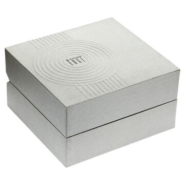 Titan Edge Squircle Quartz in Arctic White with Glossy Ceramic Unisex Watch