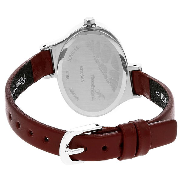 Fastrack Economy Quartz Analog White Dial Leather Strap Watch for Girls - image number 3
