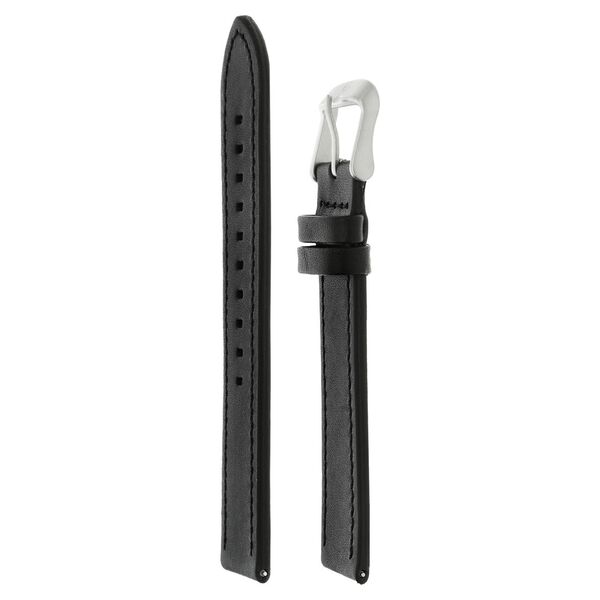 20 mm Black Genuine Leather Strap for Men - image number 2