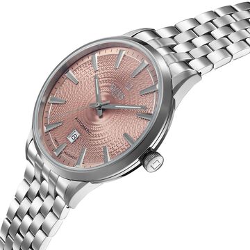 Xylys Swiss Automatic Champagne Dial Silver Stainless Steel Strap Watch For Men