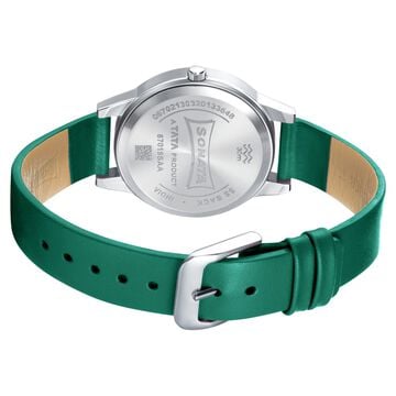 Sonata Splash White Dial Women Watch With Leather Strap