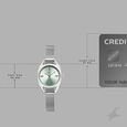 Vyb Spotlight By Fastrack Quartz Analog Blue Dial Silver Stainless Steel Strap Watch For Girls - image number 3