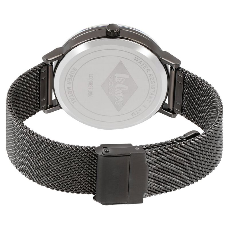 Lee Cooper Quartz Analog Blue Dial Metal Strap Watch for Men - image number 4