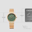 Fastrack Vyb Charmer Quartz Analog Green Dial Metal Strap Watch For Girls - image number 3