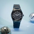 Vyb Arcane By Fastrack Quartz Analog Blue Dial Metal Strap Watch For Guys