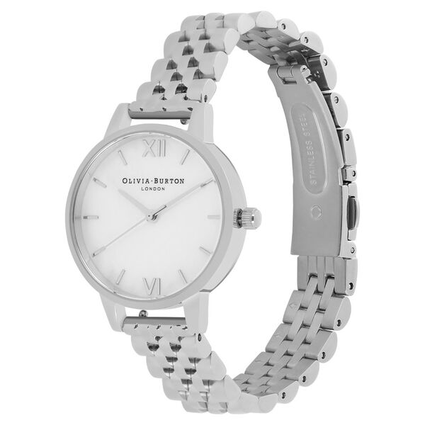 Olivia Burton Quartz Analog Mother of Pearl Dial Stainless Steel Strap Watch for Women - image number 2