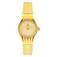 Titan Quartz Analog Champagne Dial Metal Strap Watch for Women