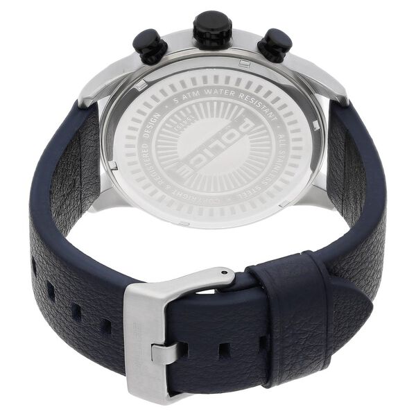 Police Quartz Multifunction Silver Dial Leather Strap Watch for Men - image number 4