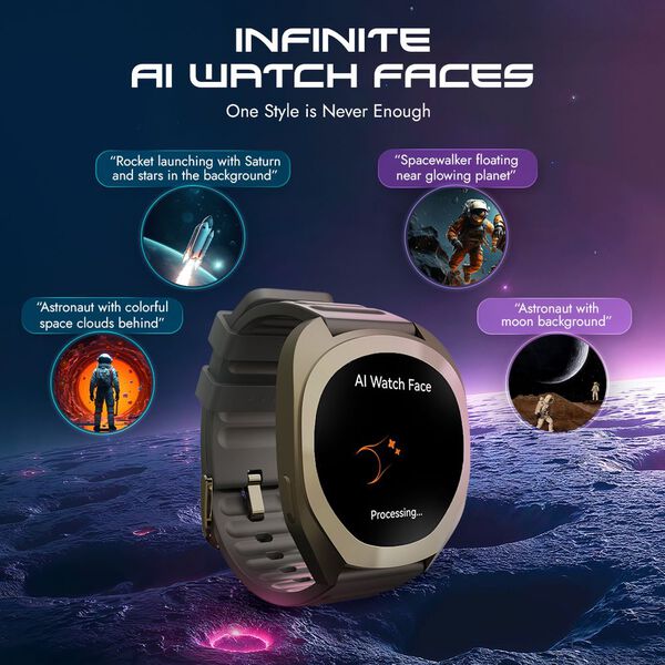 Fastrack Cosmix Smartwatch 1.32" inch AMOLED Display, Cosmic Drive Inspired Case Design, AI Watcface, AI Chat, HRM, IP68 - image number 3