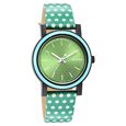 Sonata Dot to Dot Green Dial Plastic Strap Watch for Women - image number 0