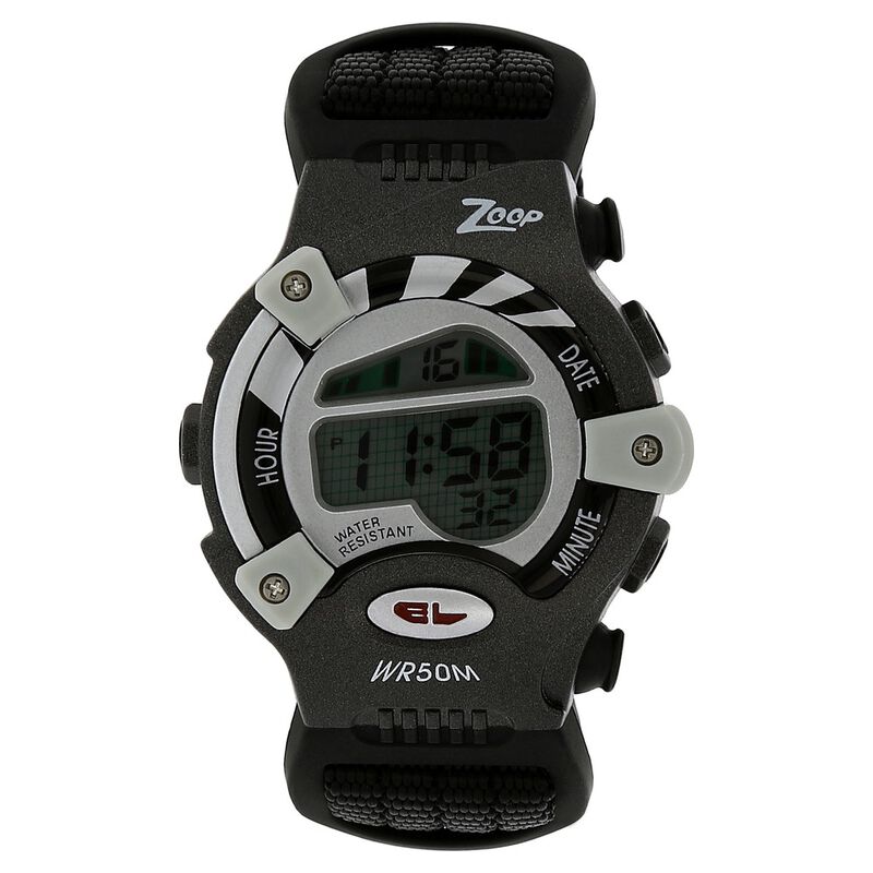 Buy Online Zoop By Titan Digital Dial Nylon Strap Watch for Kids