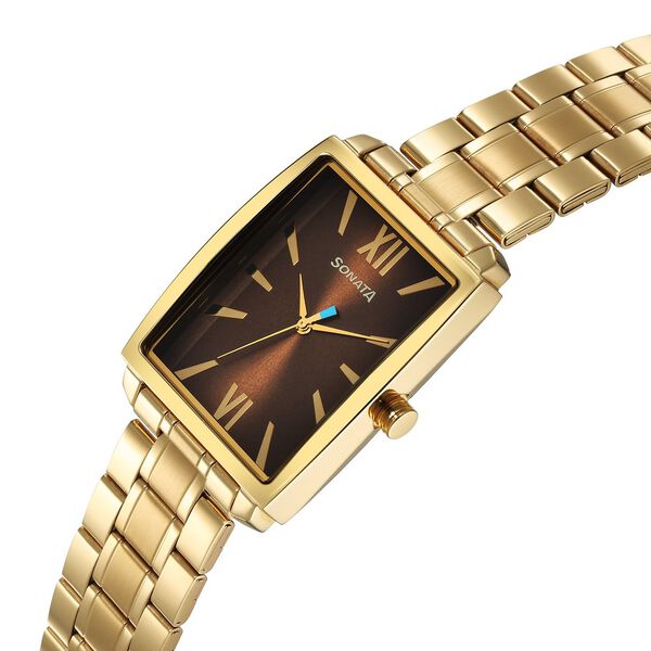 Sonata Utsav Brown Dial Watch for Men - image number 2