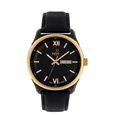 Xylys Swiss Analog with Day Date Black Leather Strap Black Dial Watch For Men - image number 0