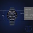 Titan Light leathers Multifunction Anthracite Dial Stainless Steel Strap Watch For Men - image number 2