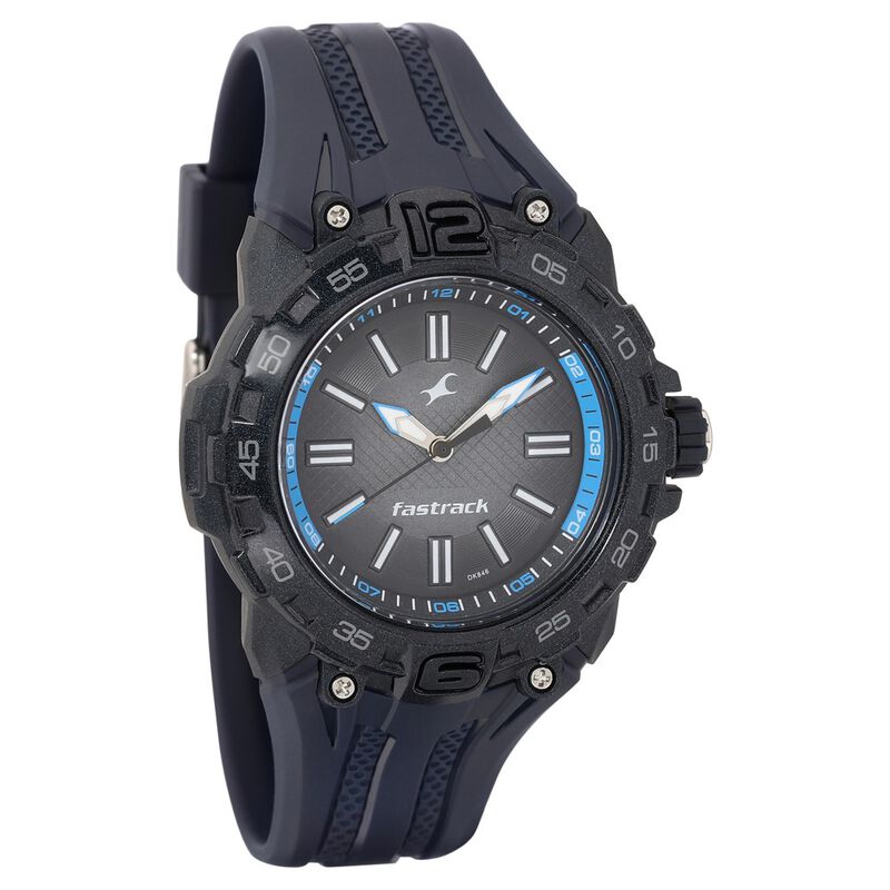 Fastrack Trendies Quartz Analog Bicolour Dial PU Strap Watch for Guys