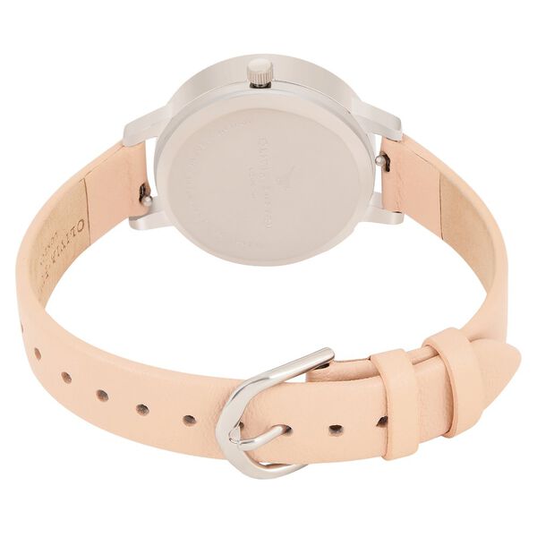 Olivia Burton Quartz Analog White Dial Leather Strap Watch for Women - image number 4