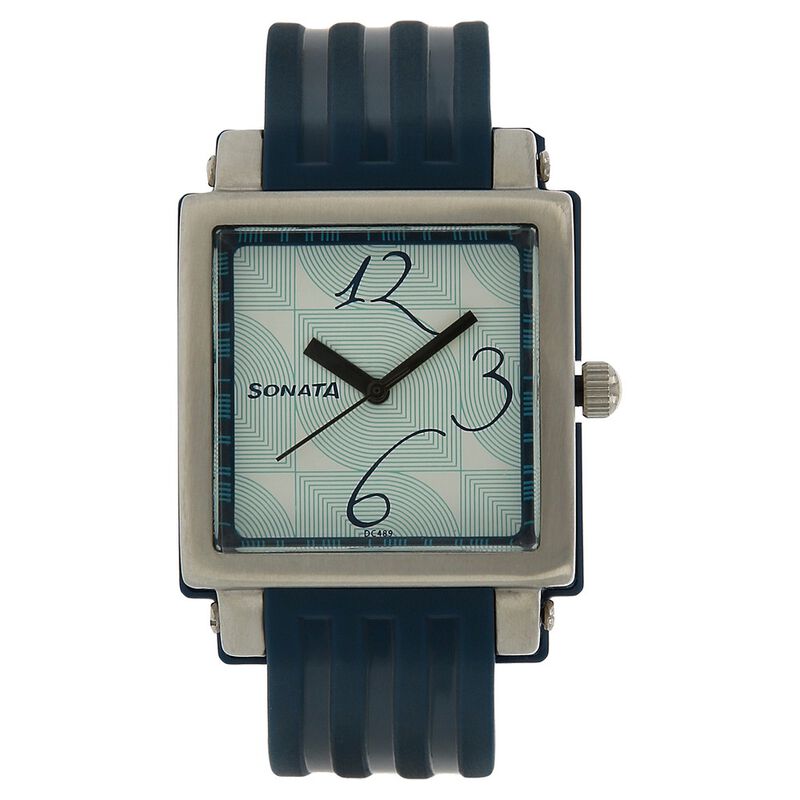 SF Quartz Analog Blue Dial Fabric Strap Watch for Women
