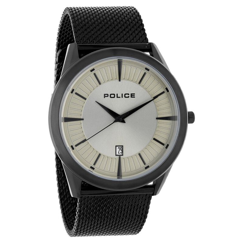 Police Quartz Analog with Date Grey Dial Metal Strap Watch for Men - image number 1