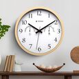 Titan Chic 30 cm Wooden Wall Clock with Smart Climate Monitoring - image number 0