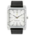 Fastrack Quartz Analog Black Dial Leather Strap Watch for Guys
