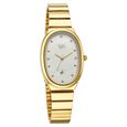 Vyb Enigma By Fastrack Quartz Analog Mother of Pearl Dial Golden Metal Strap Watch For Girls - image number 2
