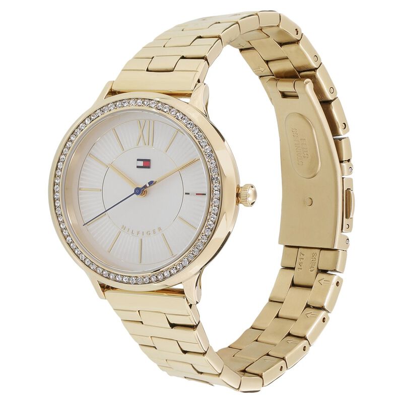 Tommy Hilfiger Quartz Analog White Dial Stainless Steel Strap Watch for Women - image number 1