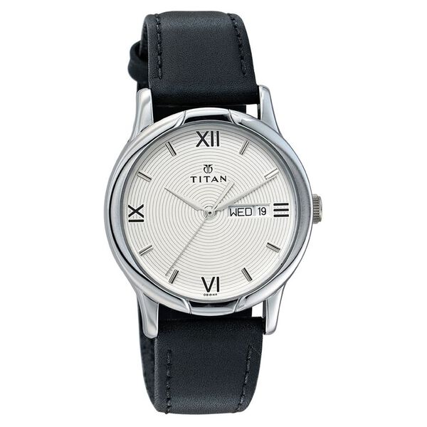 Titan Quartz Analog with Day and Date Silver Dial Watch for Men - image number 0