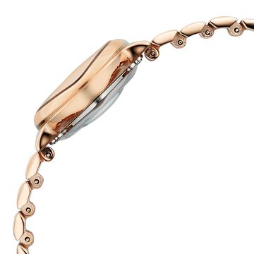 Titan Raga Opalesque Quartz Analog Multicoloured Dial Rose Gold Metal Strap Watch For Women