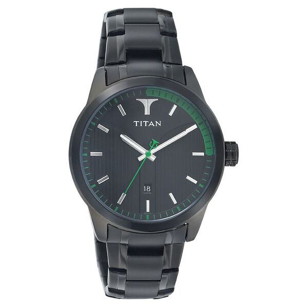 Titan Quartz Analog with Date Black Dial Watch for Men - image number 0