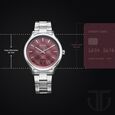 Titan Palette Of Time Quartz Analog with Date Maroon Dial Stainless Steel Strap Watch For Men - image number 2
