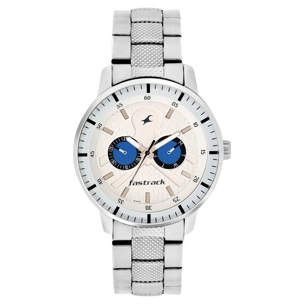 Fastrack Game Of Thrones Quartz Analog with Day and Date White Dial Stainless Steel Strap Watch for Guys - image number 0