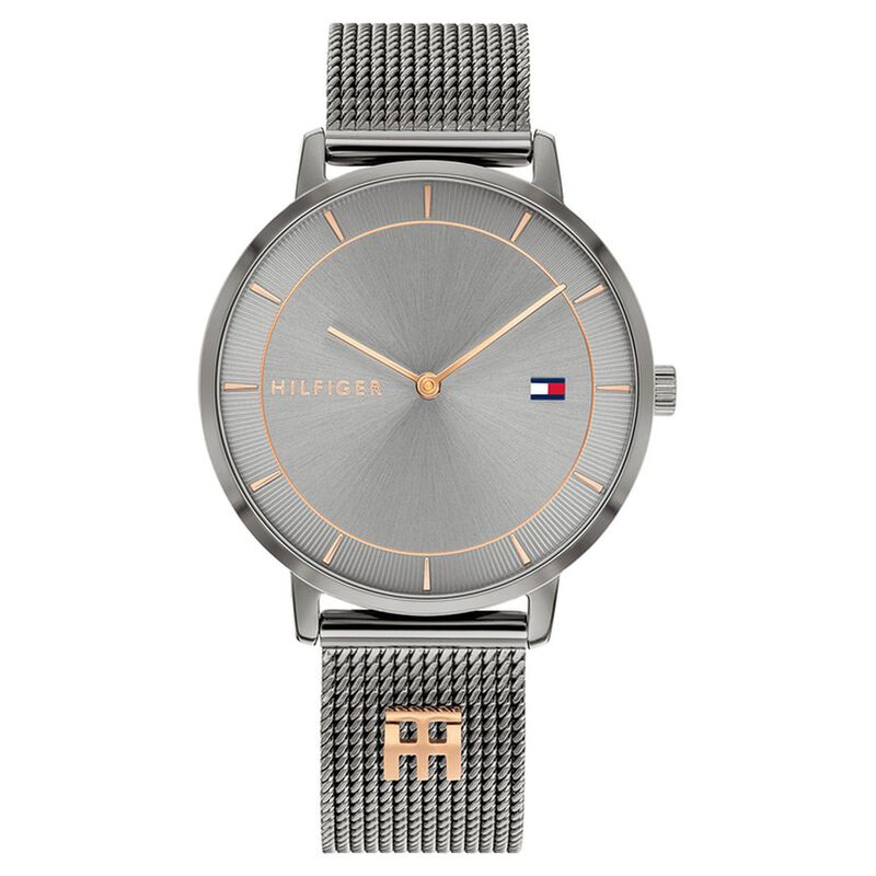 Tommy Hilfiger Quartz Analog Grey Dial Stainless Steel Strap Watch for Women