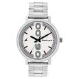 Fastrack Bold Quartz Analog White Dial Leather Strap Watch for Guys