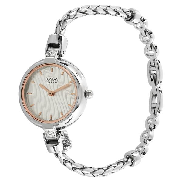 Titan Raga Espana Silver Analog Metal Strap watch for Women - image number 1
