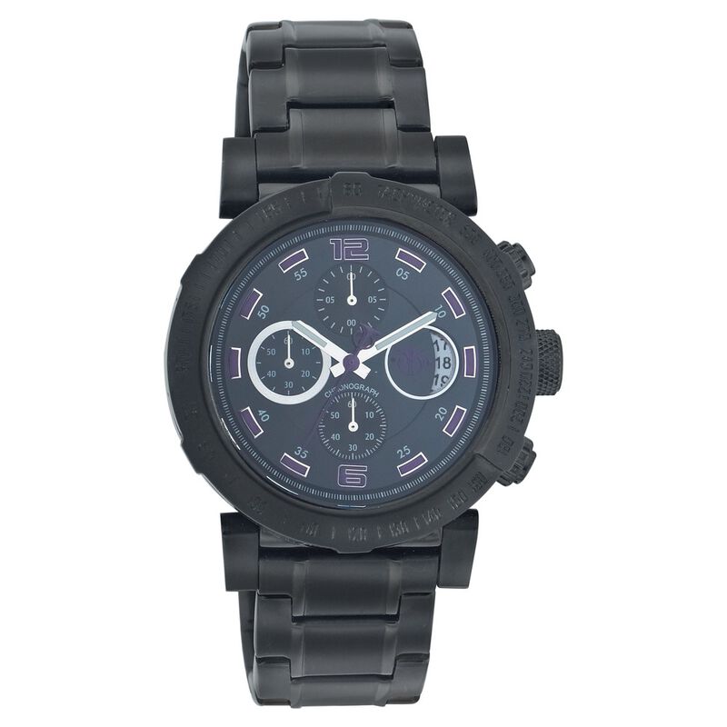 Titan Quartz Chronograph Black Dial Watch for Men