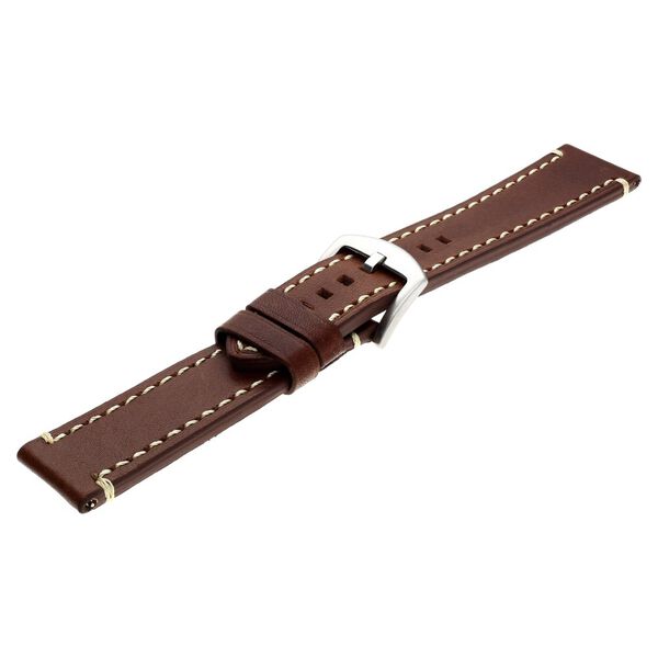24 mm Brown Genuine Leather Straps for Men - image number 3