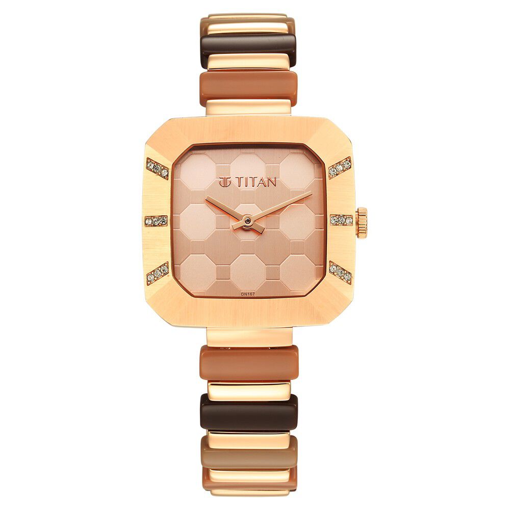 Rose gold metal hot sale watch